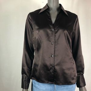 Collared button up brow shirt by East 5th size 12
